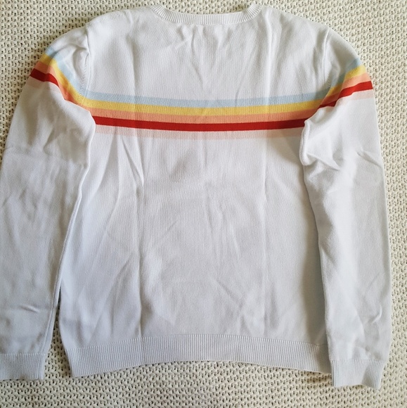 Chloe Mini Me Sweater Rainbow Stripes Size 12 - Picture 2 of 8